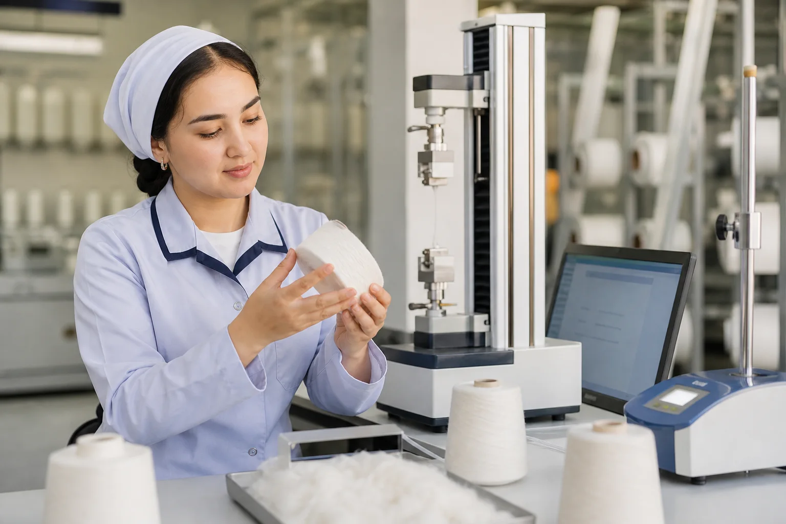 Yarn quality begins in the laboratory